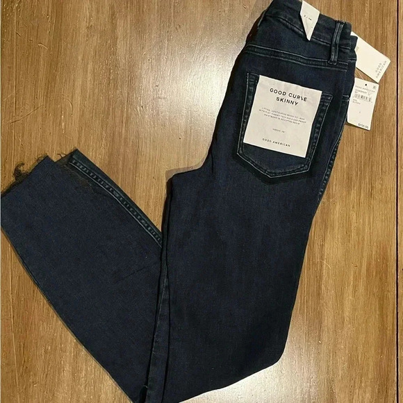 Good American Good Curve Skinny Jeans BLUE 859 ~ Size 2 / 26 - Picture 4 of 8